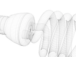 CFL Light Bulb 3D Model