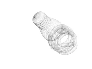 CFL Light Bulb 3D Model