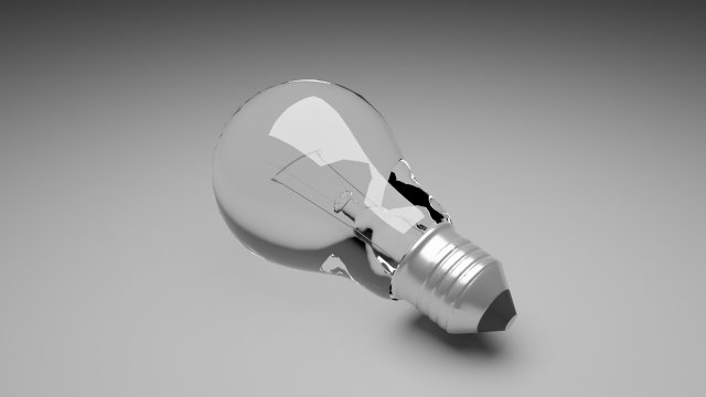 Light Bulb Model 3D .c4d .max .obj .3ds .fbx .stl .blend 