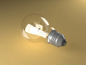 Gl&uuml;hbirne 3D Modell