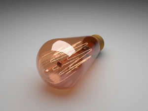 Edison Light Bulb E26 3D Model
