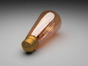 Edison Light Bulb E26 3D Model