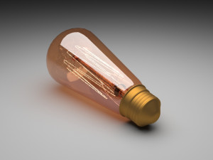 Edison Light Bulb E26 3D 模型