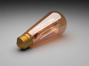 Edison Light Bulb E26 3D Model