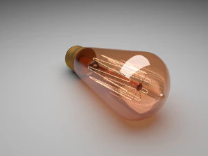 Edison Light Bulb E26 3D Model