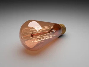 Edison Light Bulb E26 3D Model