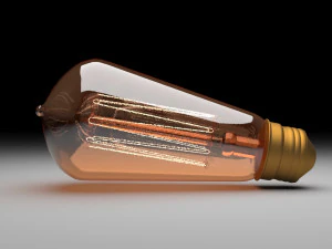 Edison Light Bulb E26 3D Model