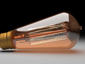 Edison Light Bulb E26 3D Model