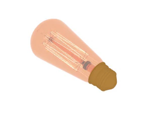 Edison Light Bulb E26 3D Model