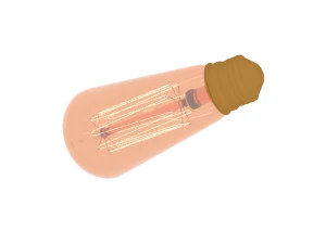 Edison Light Bulb E26 3D Model