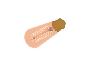 Edison Light Bulb E26 3D Model