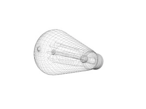 Edison Light Bulb E26 3D Model