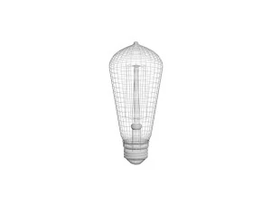 Edison Light Bulb E26 3D Model