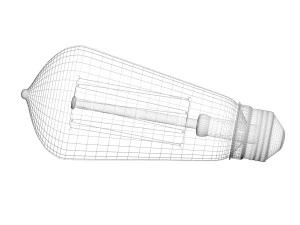 Edison Light Bulb E26 3D Model