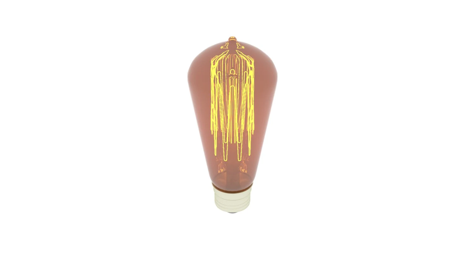 Edison Light Bulb 3D Model .c4d .max .obj .3ds .fbx .stl .blend 