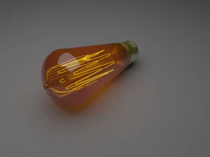 Edison Light Bulb 3D Model
