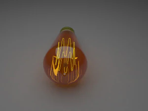 Edison Light Bulb 3D Model
