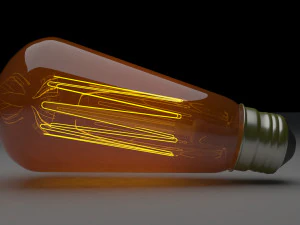 Edison Light Bulb 3D Model