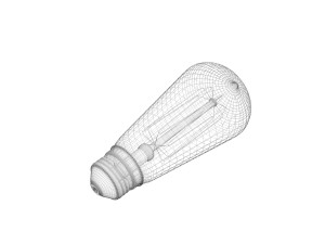 Edison Light Bulb 3D Модель
