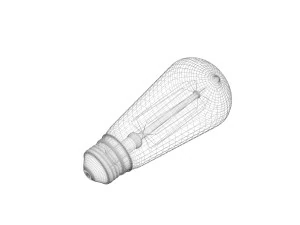 Edison Light Bulb 3D Model