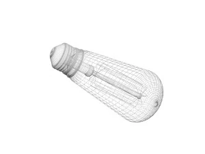 Edison Light Bulb 3D Model