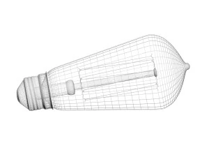 Edison Light Bulb 3D Model