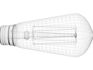 Edison Light Bulb 3D Model