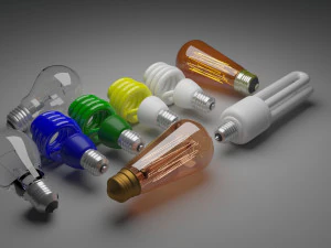 電球コレクション 3Dモデル