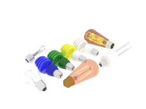Light Bulbs Collection 3D Model