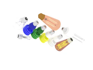 Light Bulbs Collection 3D Model