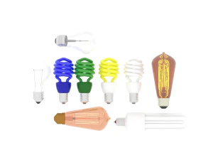 Light Bulbs Collection 3D Model