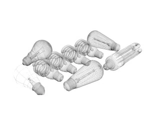 Light Bulbs Collection 3D Model