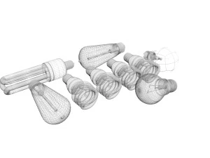 Light Bulbs Collection 3D Model