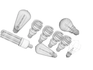 Light Bulbs Collection 3D Model