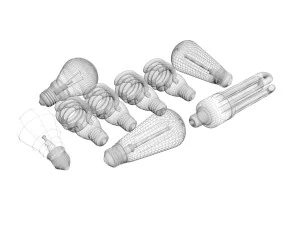 Light Bulbs Collection 3D Model