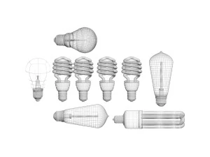 Light Bulbs Collection 3D Model