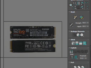 SSD M2 Hard Drive Samsung 960 EVO Modello 3D