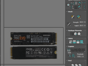 SSD M2 Hard Drive Samsung 960 EVO Modello 3D
