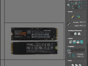SSD M2 Hard Drive Samsung 960 EVO Modello 3D