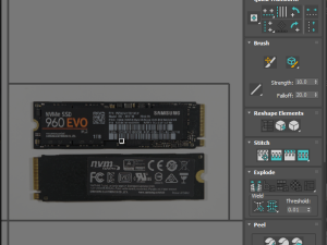 SSD M2 Hard Drive Samsung 960 EVO Modello 3D