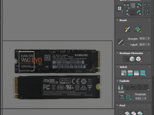 SSD M2 Hard Drive Samsung 960 EVO Modello 3D