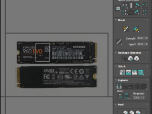 SSD M2 Hard Drive Samsung 960 EVO Modello 3D