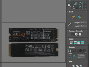 SSD M2 Hard Drive Samsung 960 EVO Modello 3D