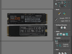 SSD M2 Hard Drive Samsung 960 EVO Modello 3D