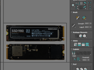 SSD M2 Hard Drive Samsung 980 Modelo 3D