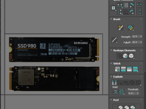 SSD M2 Hard Drive Samsung 980 Modelo 3D