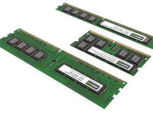 3 Piece Memory Modules Set 3D 모델