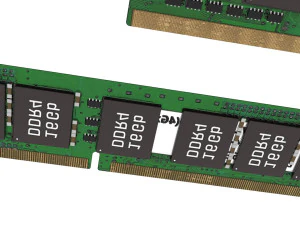 3 Piece Memory Modules Set 3D Model