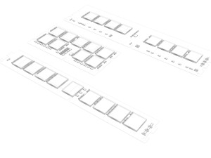 3 Piece Memory Modules Set 3D 모델