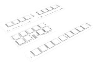 3 Piece Memory Modules Set 3D Model
